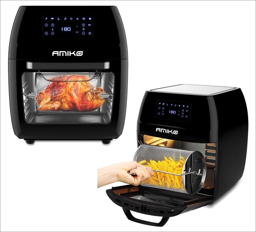 Friggitrice ad aria e Grill digitale da 12 litri 1700W AMIKO A80 - 7
