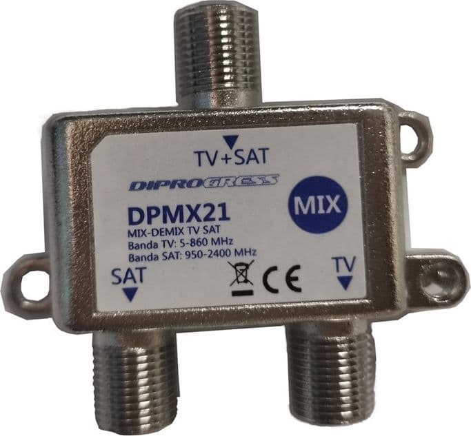 Miscelatore MIX / DEMIX SAT e TV per interni DIPROGRESS DPMX21  - 2