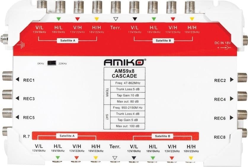 Multiswitch 9/8 AMIKO AMS9x8 - 4