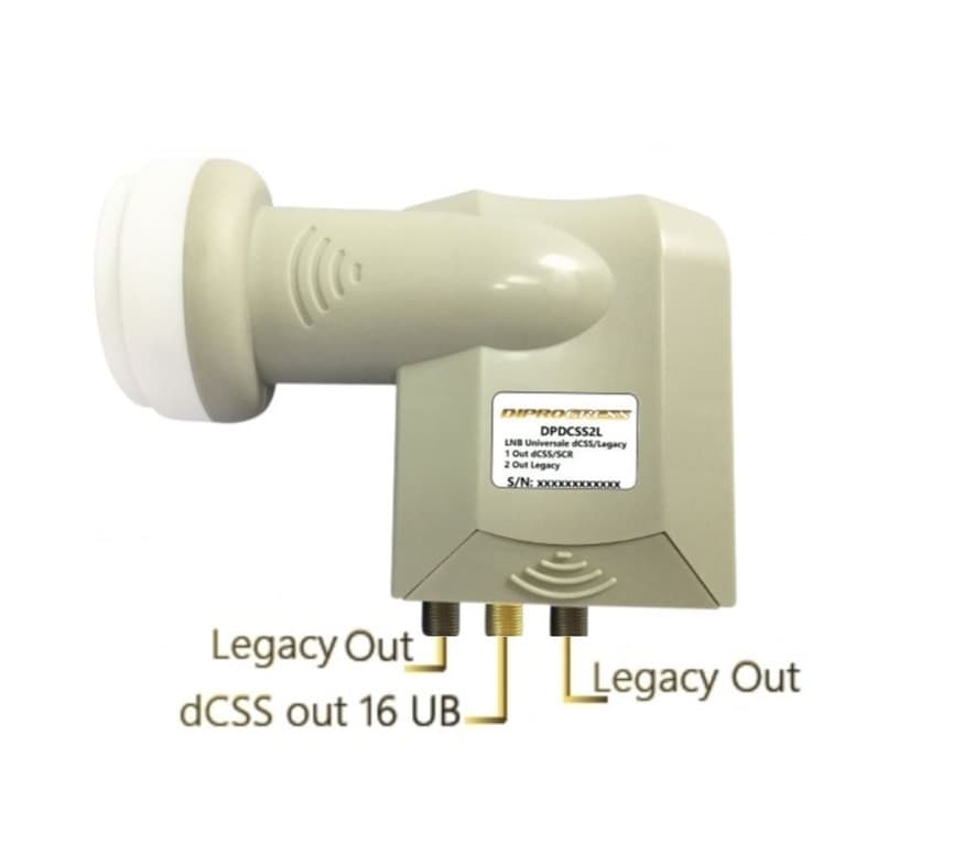 LNB dCSS/SCR 16 UB + 2 Out Legacy DIPROGRESS DPDCSS2L - 2