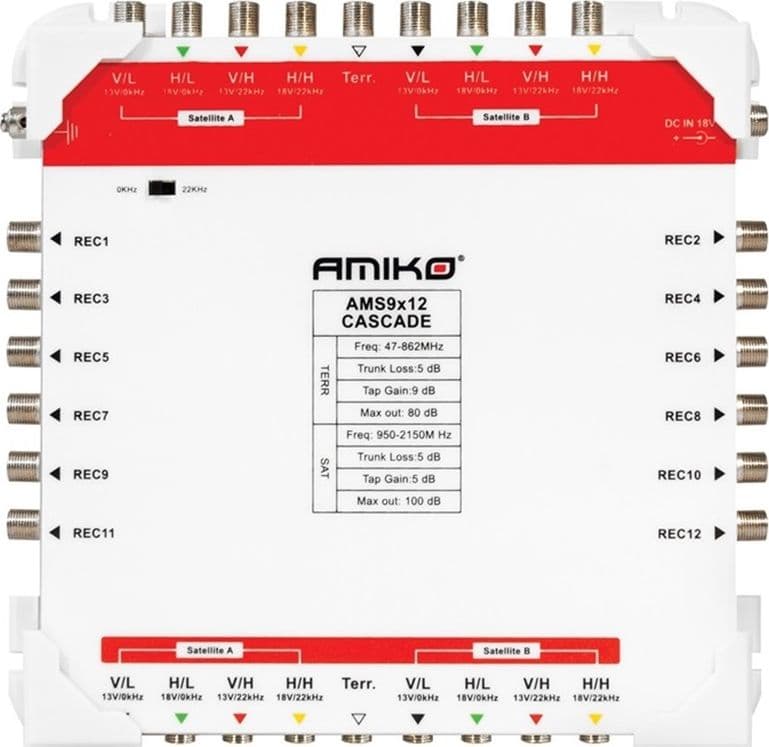 Multiswitch 9/12 AMIKO AMS9x12 - 4