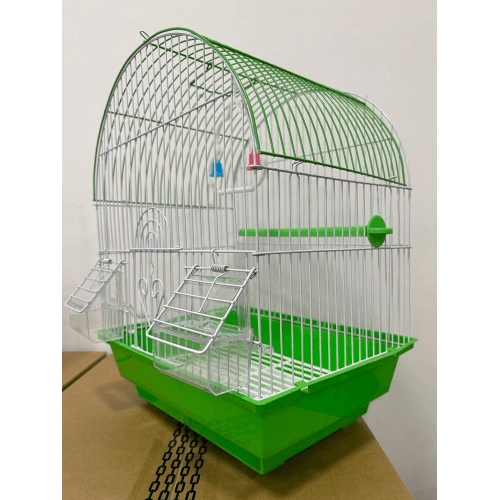 Gabbia Per Uccelli In Metallo A100 Cm 29X23x38 - Verde - 3