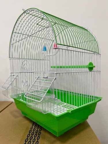 Gabbia Per Uccelli In Metallo A100 Cm 29X23x38 - Verde - 2