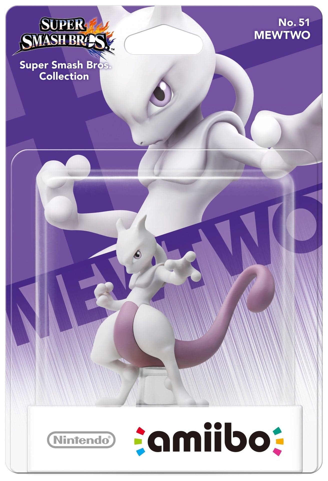 Amiibo Super Smash Bros - Mewtwo No.51 - 6