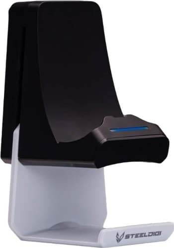Ricarica Dualsense PS5 e Gancio Cuffie Steeldigi Hc01W B/W - 2