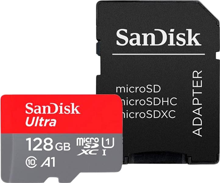 Sandisk 128 Gb Ultra Microsdxc Uhs-I Scheda, Con Adattatore Sd