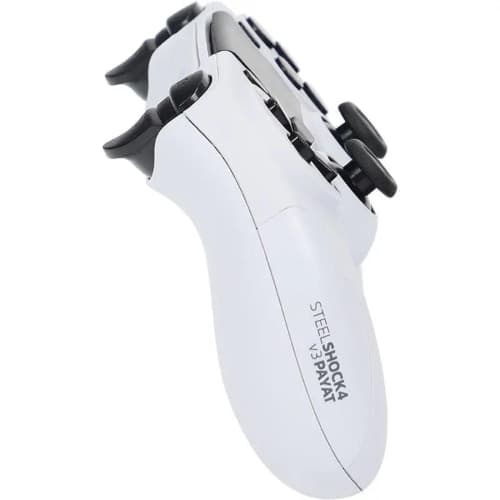 Controller Wireless Steeldigi V3 Payat White (Bianco) PS4 - 3