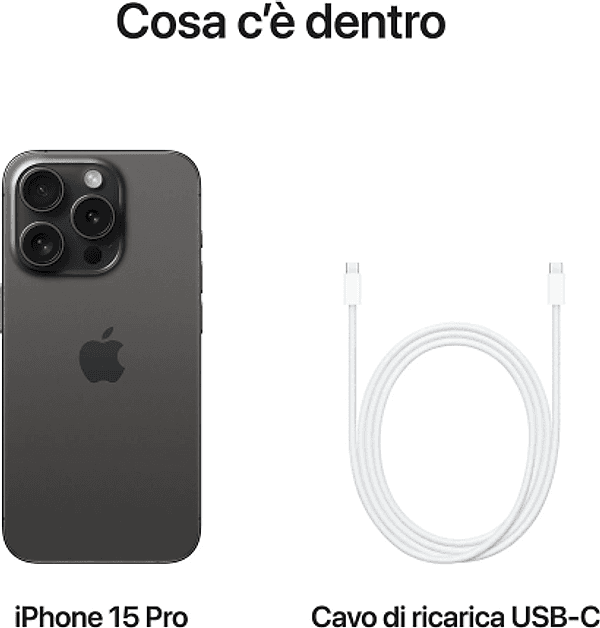 Apple Iphone 15 Pro 256Gb Titanio Nero EU – grigio