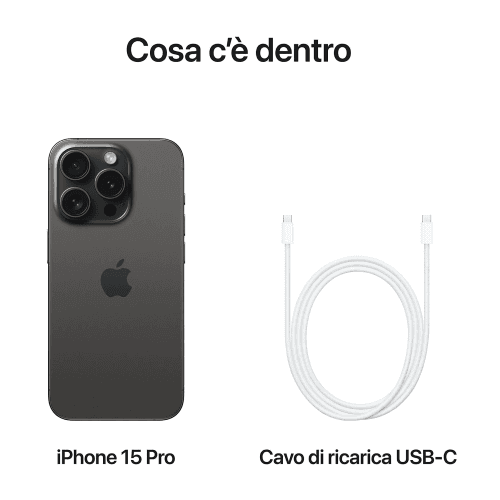 Apple Iphone 15 Pro 256Gb Titanio Nero EU - 9