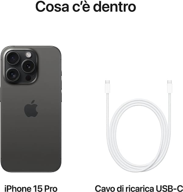 Apple Iphone 15 Pro 256Gb Titanio Nero EU - 9