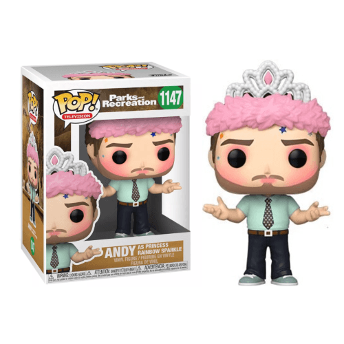 Funko Pop Parks And Recreation 1147 - Andy As Princess Rainbow Sparkle - 2