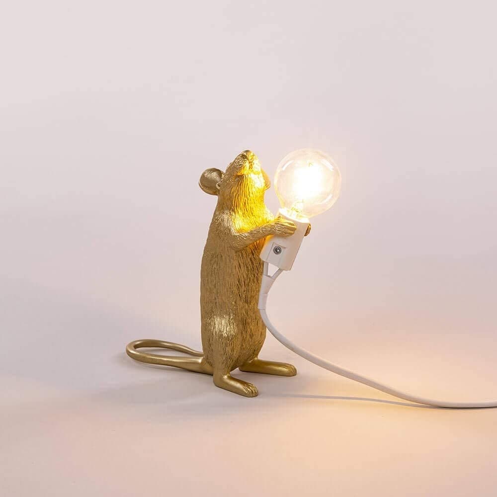 Seletti Mouse Step Standing Lamp Gold - 2