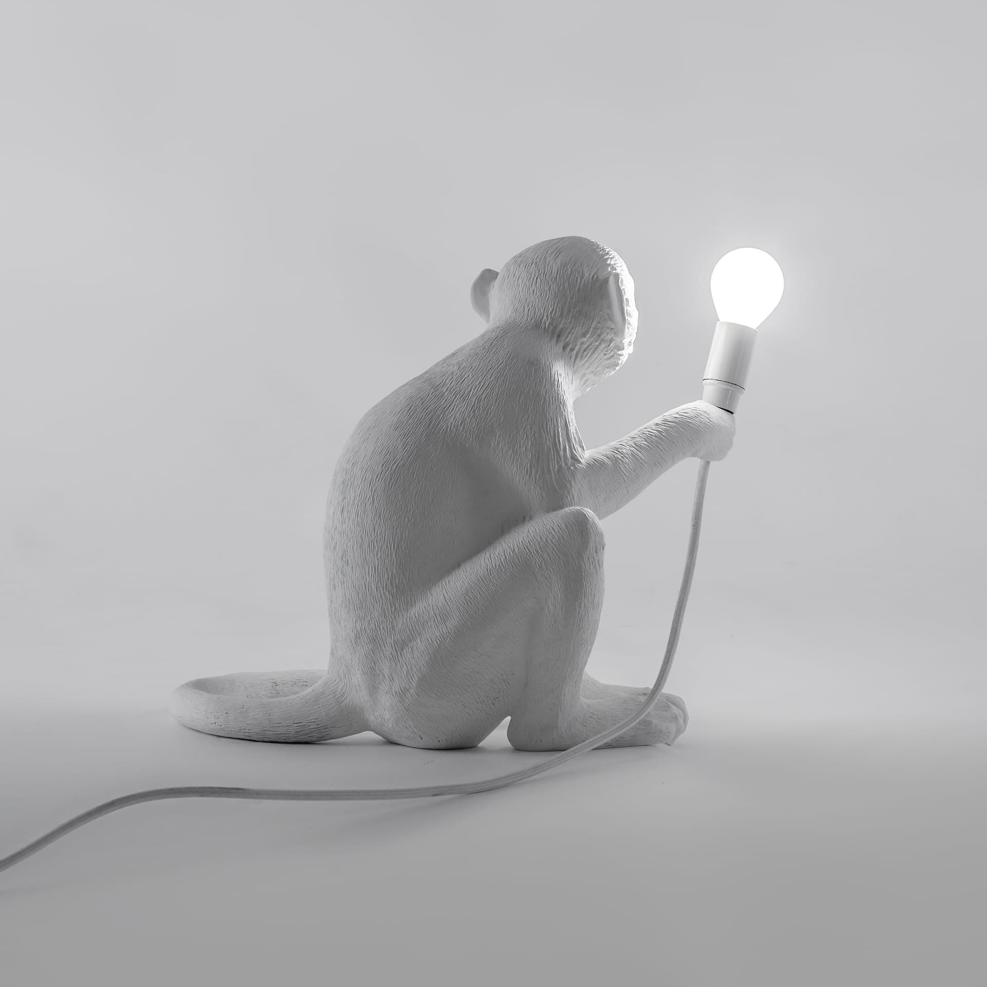 Seletti The Monkey Lamp Black Sitting Version - 5