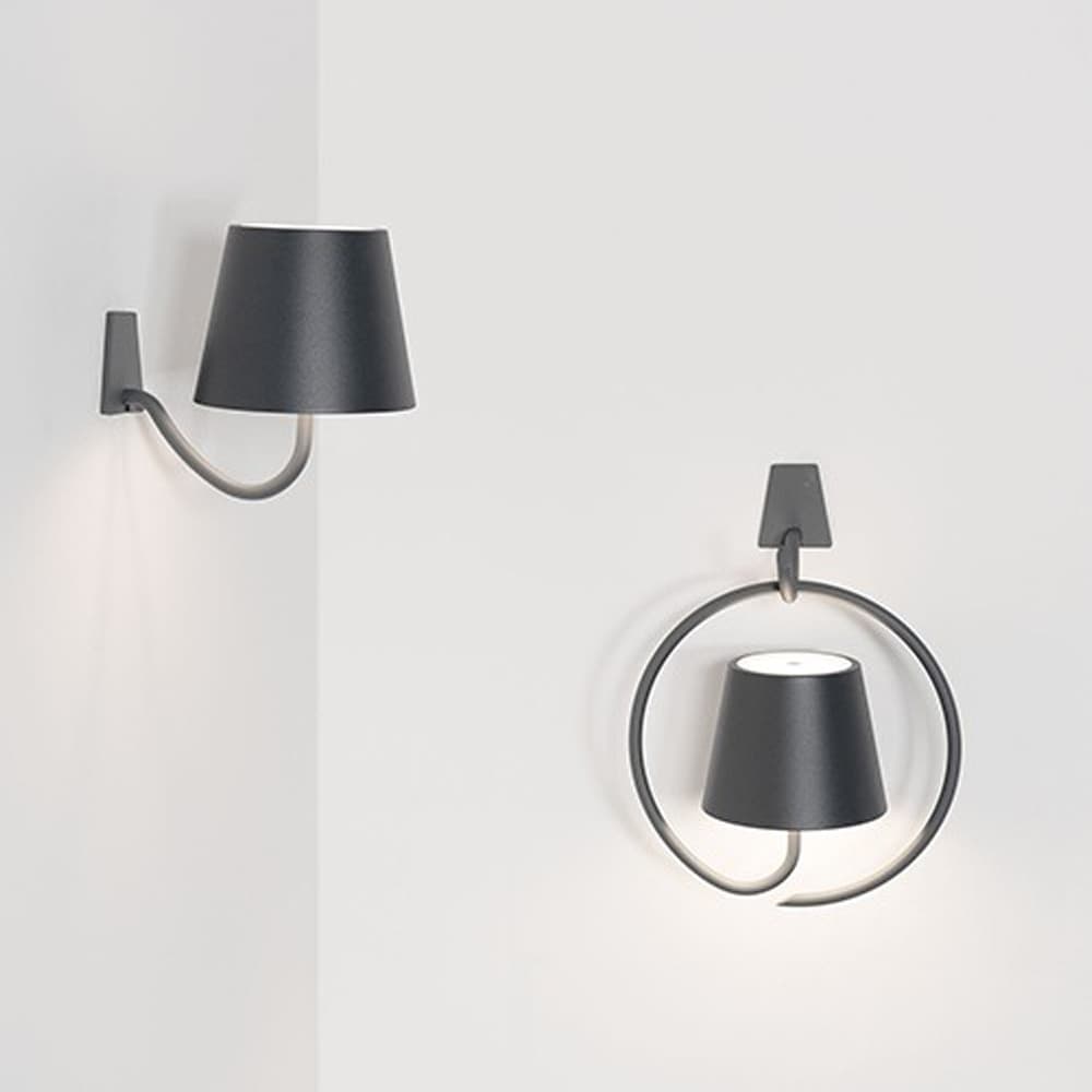 Zafferano Poldina Lampada da Parete LED a batteria - portatile - 8