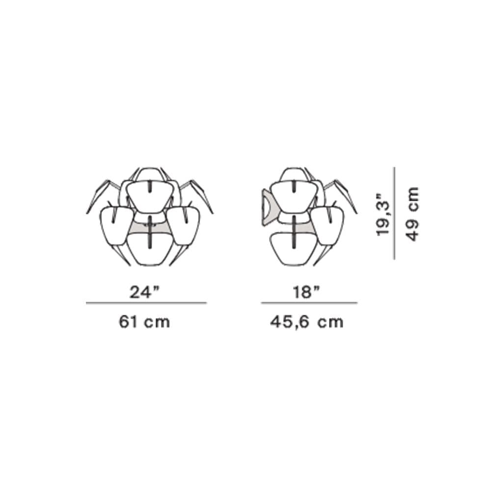 Lampade a parete Luceplan Hope D66/8a - 3