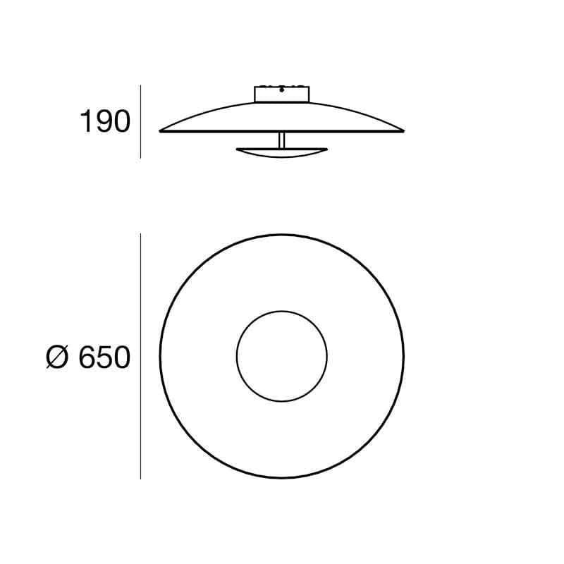 Lampada da soffitto LED Linea Light Horizon_S - 3