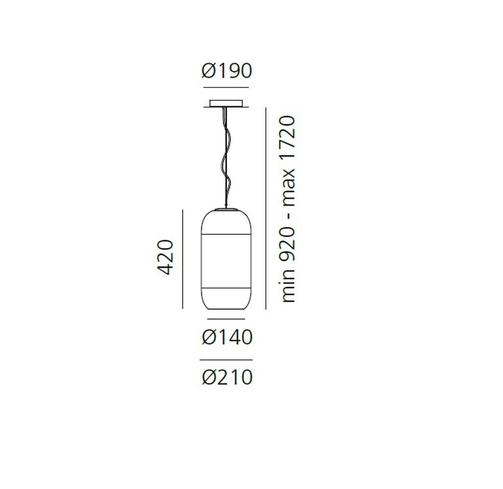 Lampada a sospensione LED Artemide Gople - 4