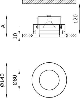 Faretto incasso a LED da esterno Buzzi & Buzzi RIM - 2
