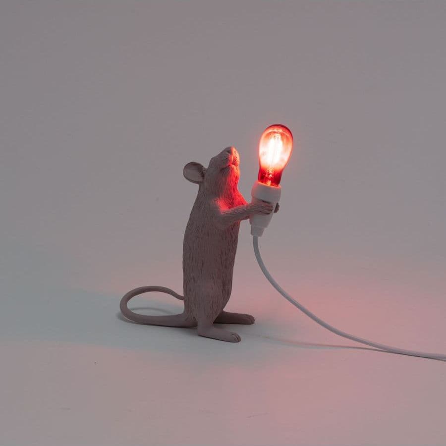Lampada da appoggio Seletti Mouse Lamp Love Edition - 5