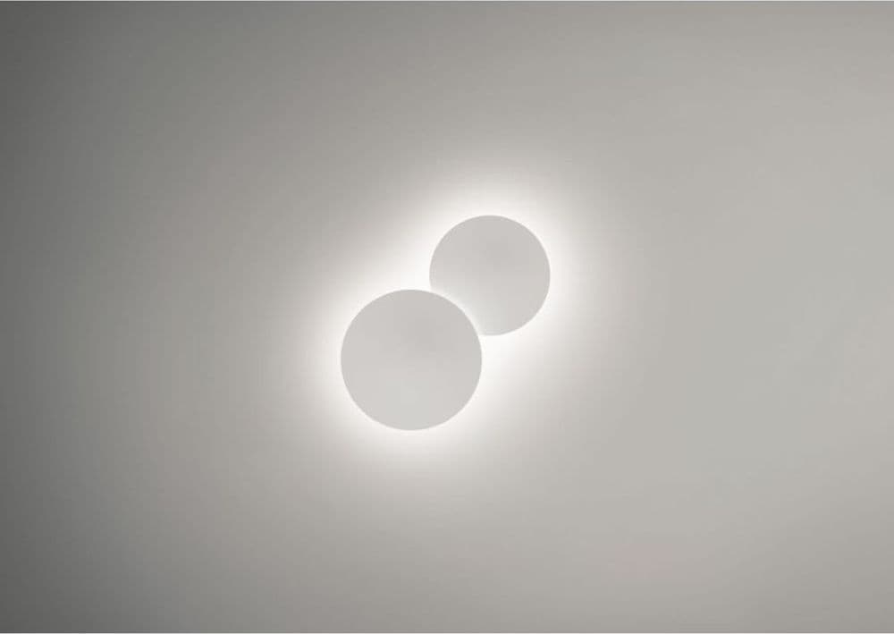 Lampada a parete Vibia Puck Wall Art 2 luci – Grigio – minimalista