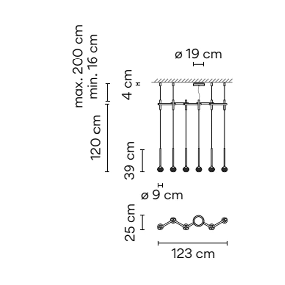 Lampada a sospensione Vibia Algorithm 6 - 2