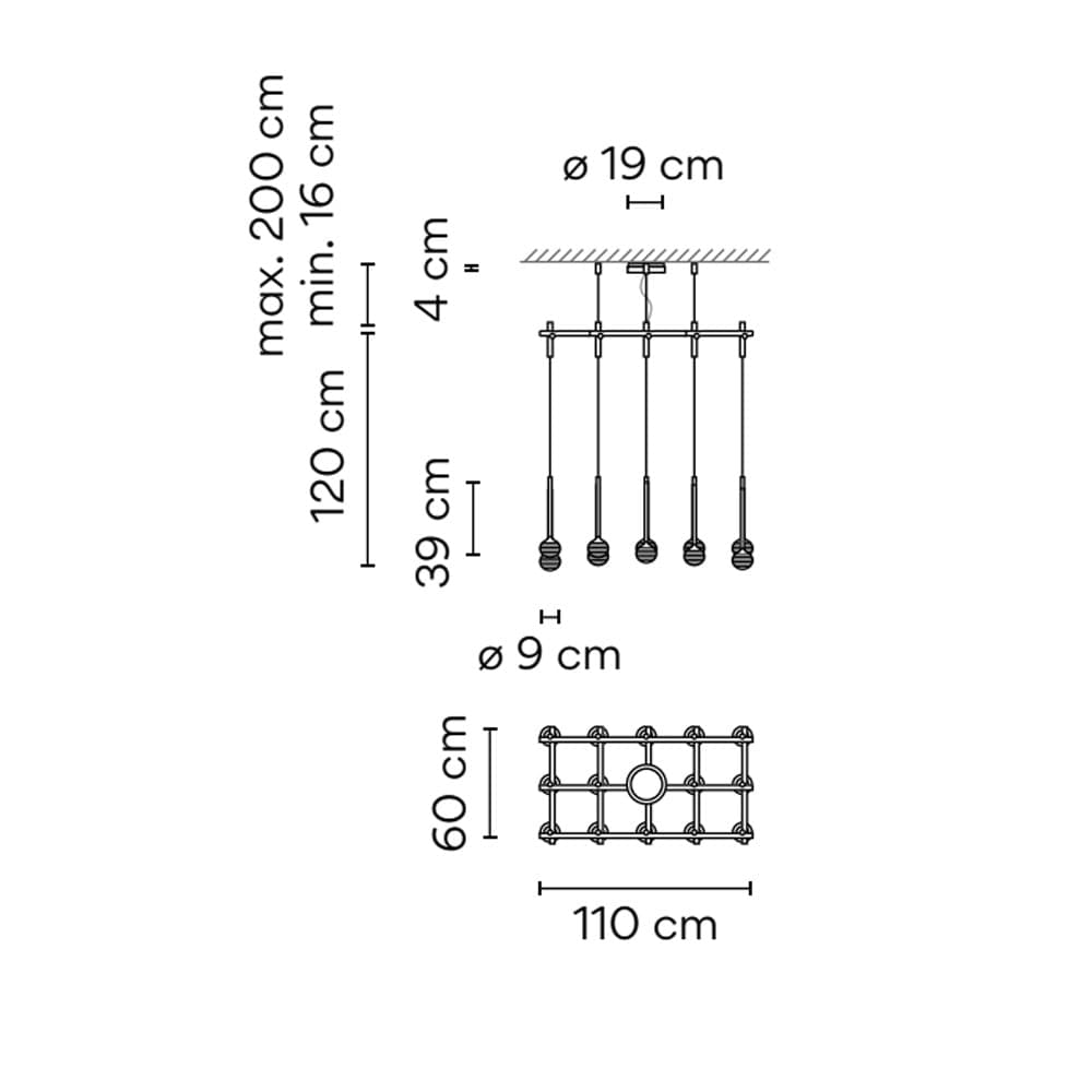 Lampada a sospensione Vibia Algorithm 15 - 2
