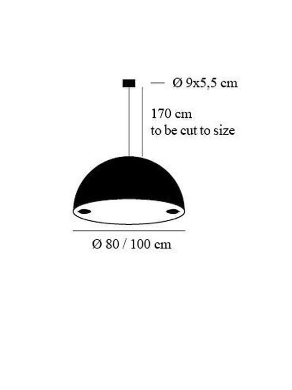 Lampada a sospensione Catellani & Smith Stchu-Moon 02/80 - 3