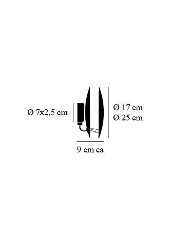 Lampada da parete Catellani & Smith Lederam W1 17 - 2