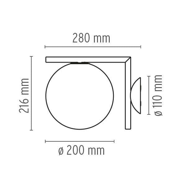 Lampada da parete o soffitto Flos IC C/W 1 - 6
