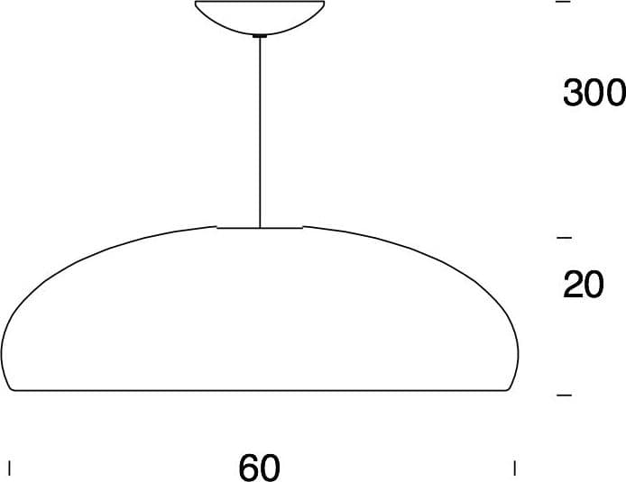 Fontana Arte lampada a sospensione Pangen – Rosso – divano