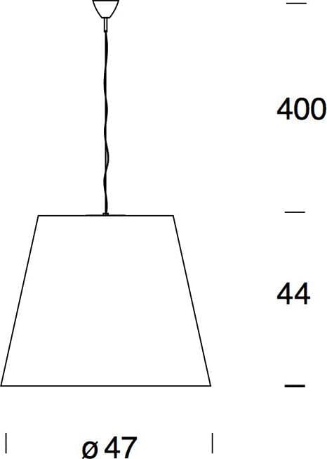 Fontana Arte lampada a sospensione Amax misura media - 2
