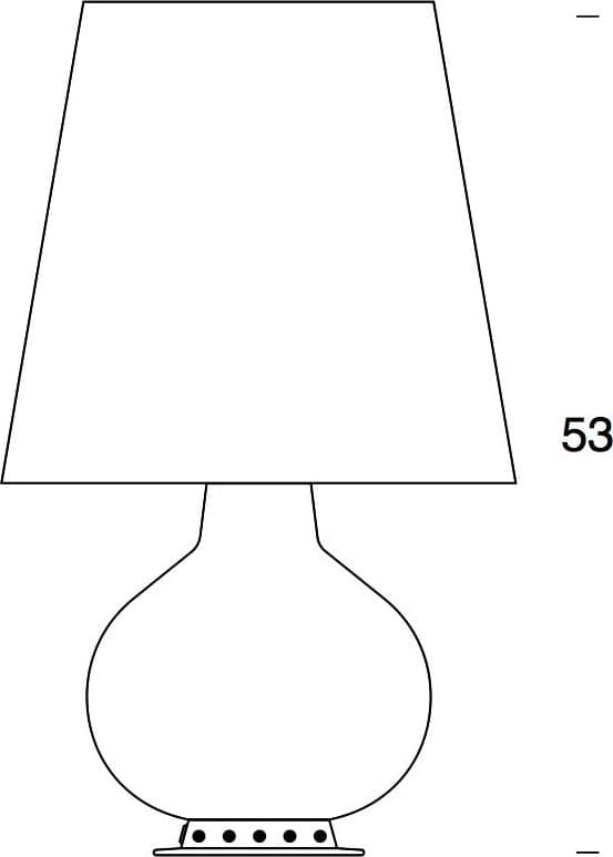 Fontana Arte lampada da tavolo Fontana misura media - 2