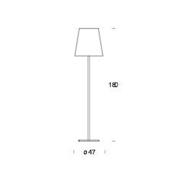 Fontana Arte lampada da terra 3247 grande - 2