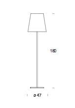 Fontana Arte lampada da terra 3247 grande - 2