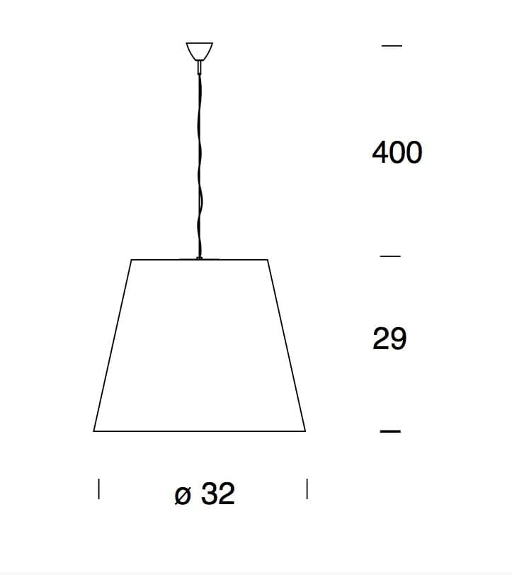 Fontana Arte lampada a sospensione Amax misura piccola - 2