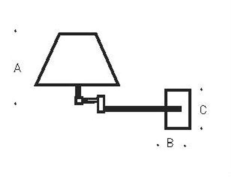 Lampada da parete Pan International Soft Parete (braccio doppio) - 2