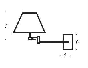 Lampada da parete Pan International Soft Parete (braccio doppio) - 2