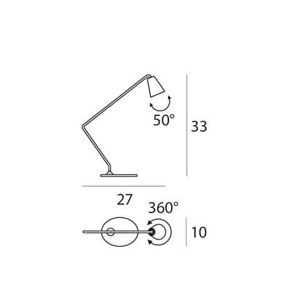 Lampada da tavolo Linea Light Conus Led - 3