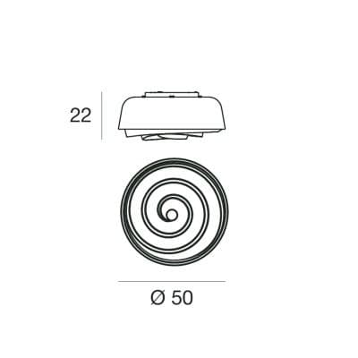 Lampada da soffitto Linea Light Rose - 2