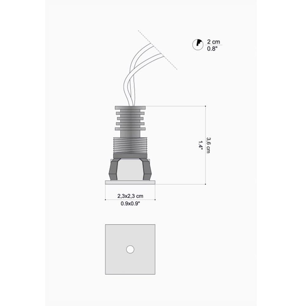 Faretto Egoluce LED incasso Dot Quadro - 3