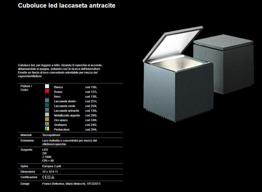 Lampada da lettura Cini&Nils Cuboled Laccaseta - 3