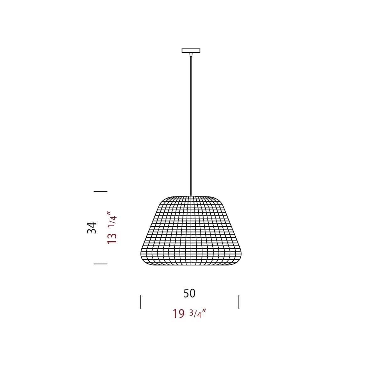 Lampada a sospensione esterni Panzeri Ralph M - 2
