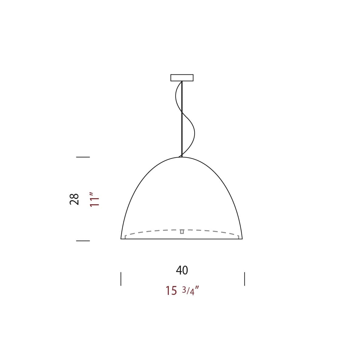 Lampada a sospensione Panzeri Willy - 3