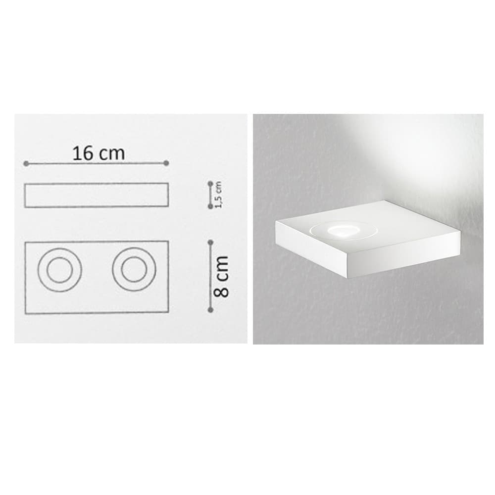 Lampada da parete e soffitto Icone SWING  2.15 - 2