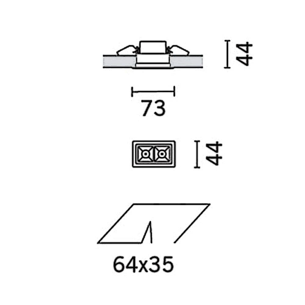 Lampada da soffitto iGuzzini Laser Blade 4,2W - 2