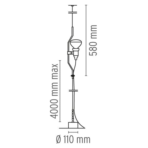 Flos Parentesi Dimmerabile Lampada a Sospensione - 4