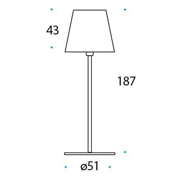 Lampada da terra per esterni Pan International Pascià (187cm) - 2