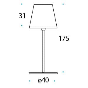 Lampada da terra per esterni Pan International Pascià (175cm) - 2