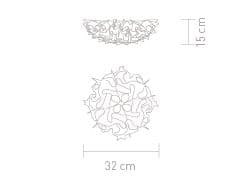Lampada Soffitto-Parete Slamp Veli Prisma Mini - 2