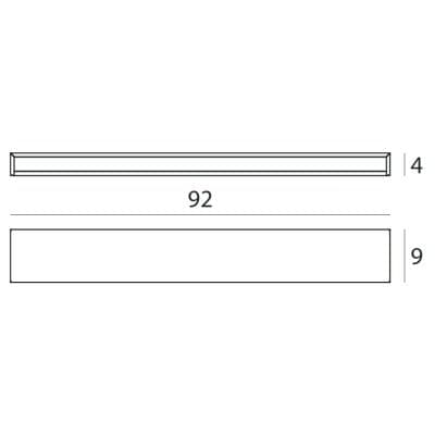 Lampada a parete Linea Light Box Led_W (extra large) - 2